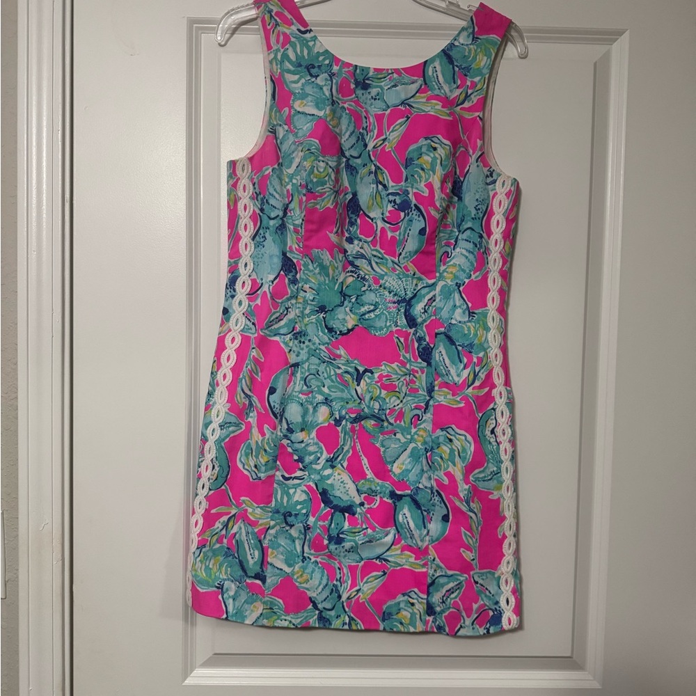 Lilly Pulitzer Pink and Blue Mini Dress